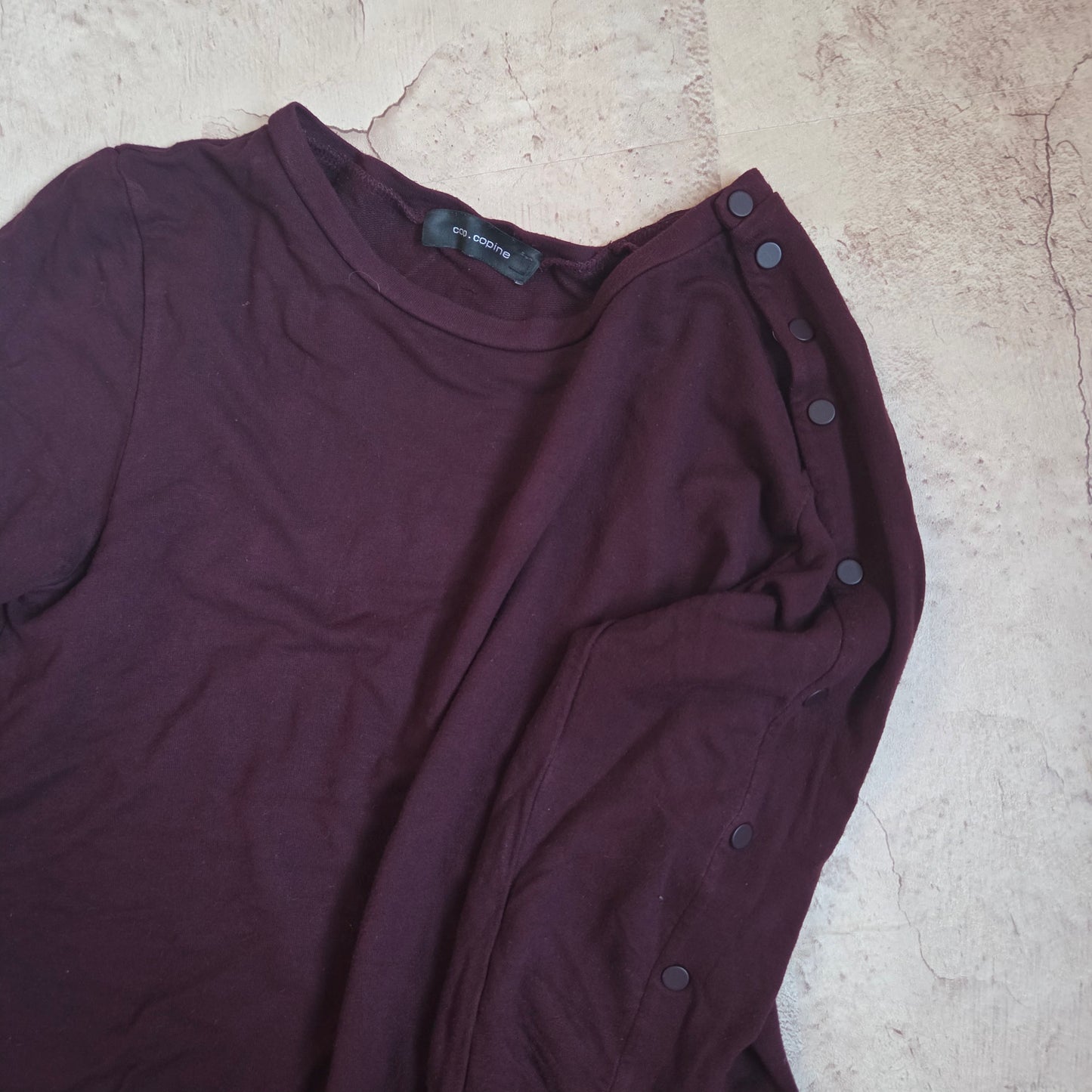 Cop Copine Clip Button top