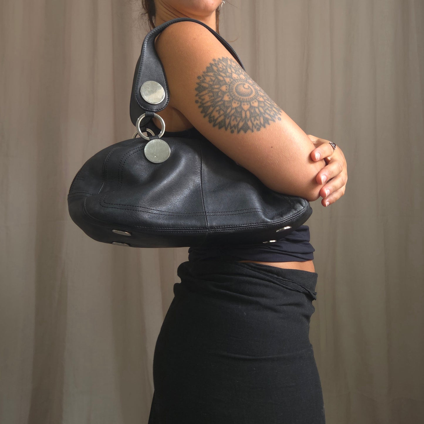 Leather Hardware bag