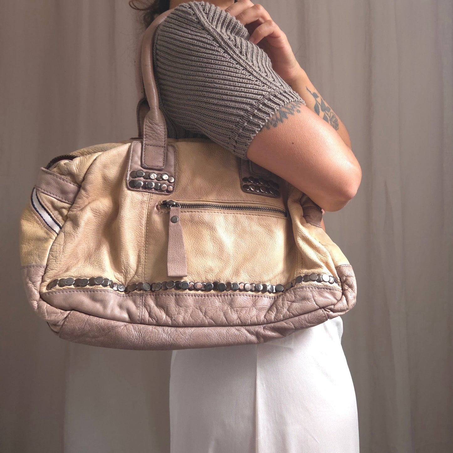 Leather Studs Bag