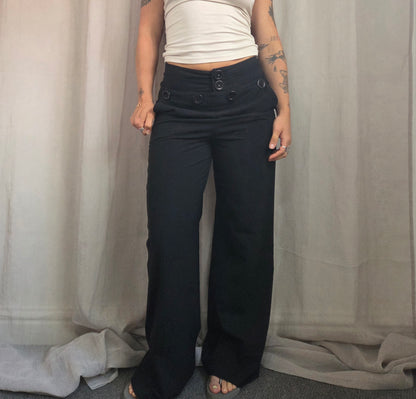 Multi Buttons Trousers