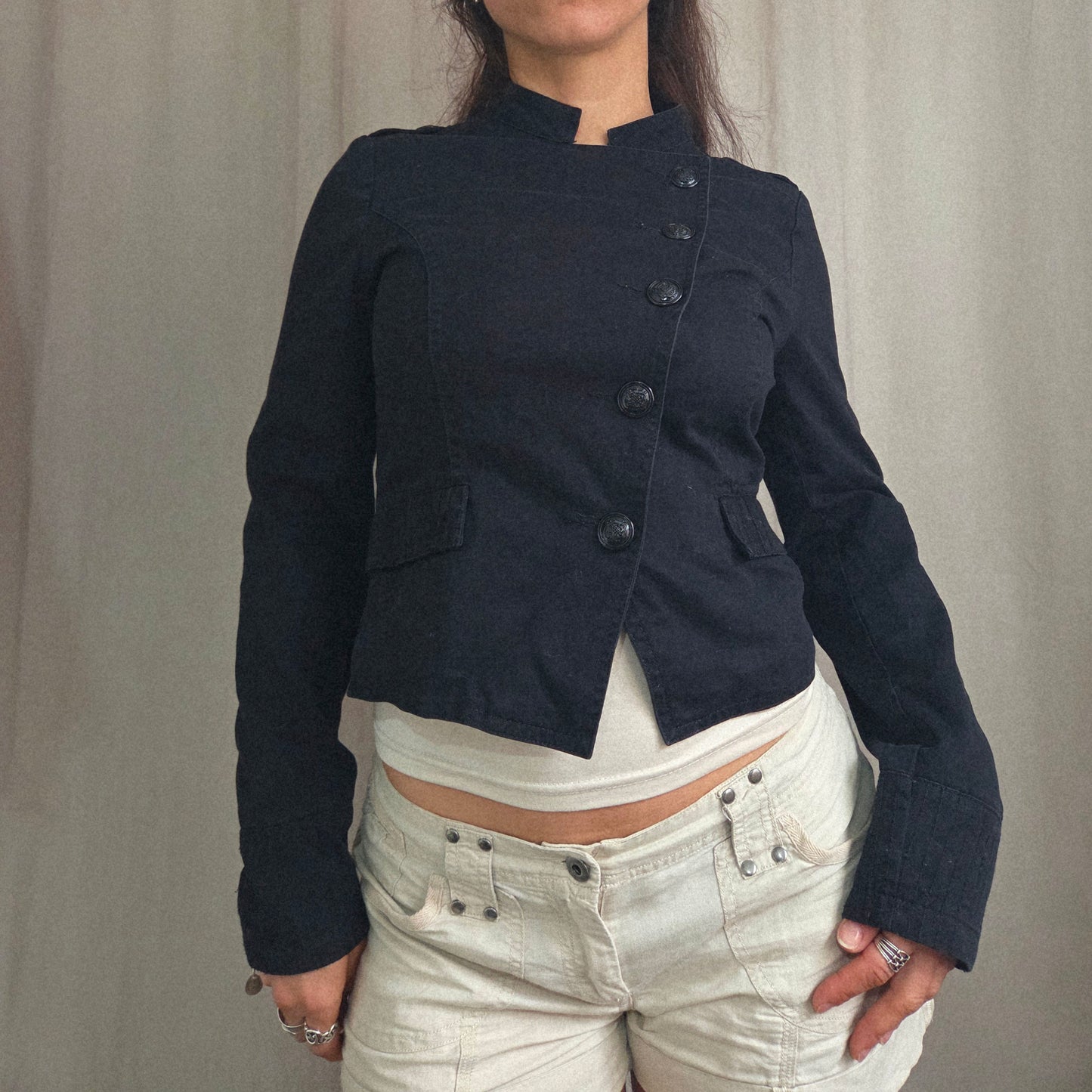 Button Asymmetrical Jacket