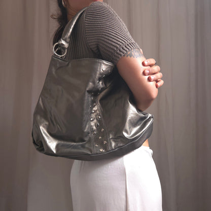 Metallic Stud Bag
