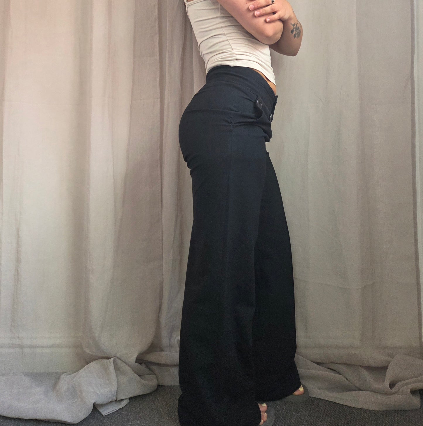 Multi Buttons Trousers