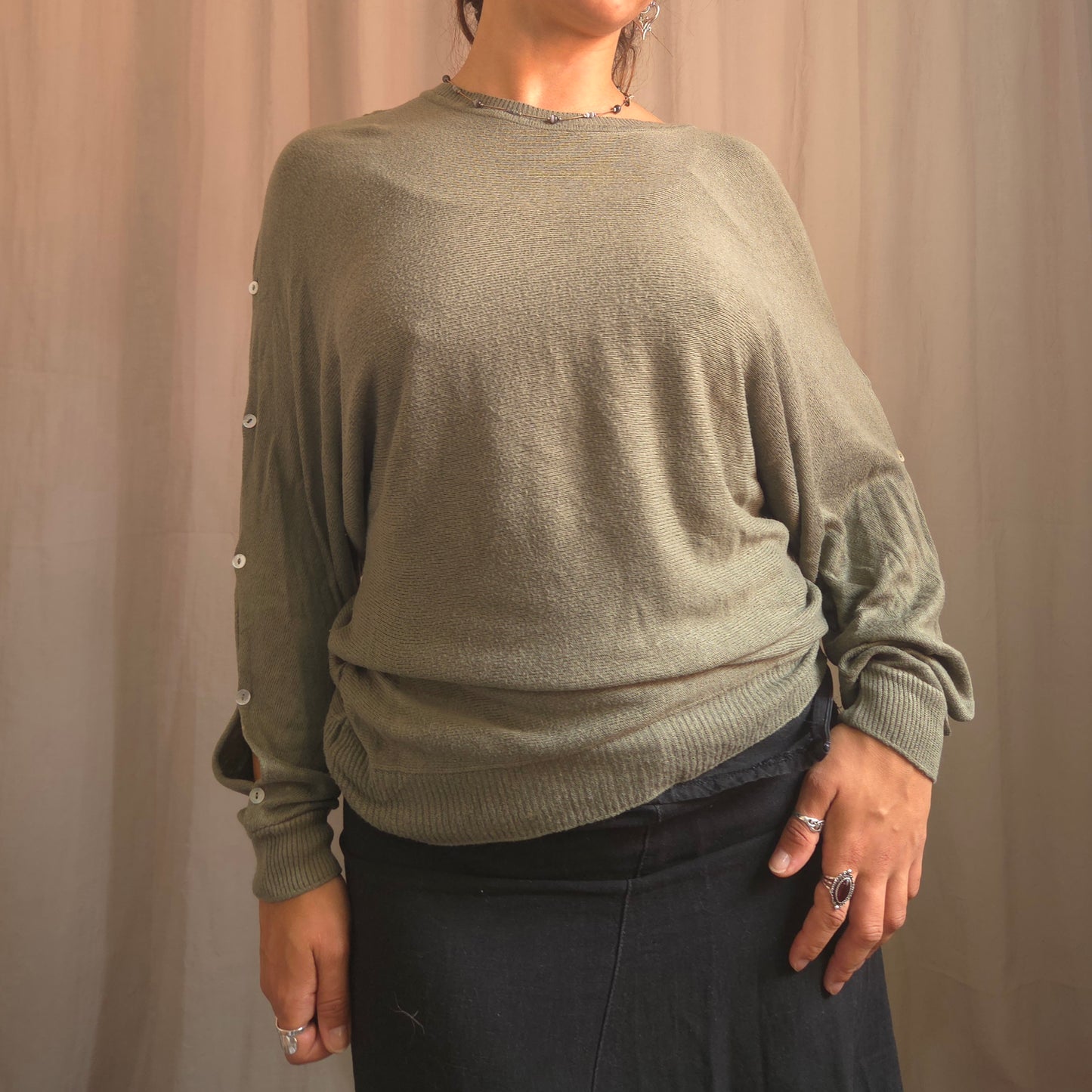 Cop Copine Button jumper