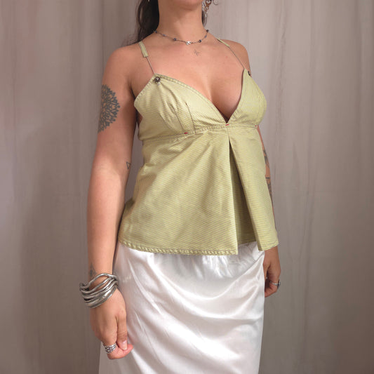 Cop Copine Striped Corset Top