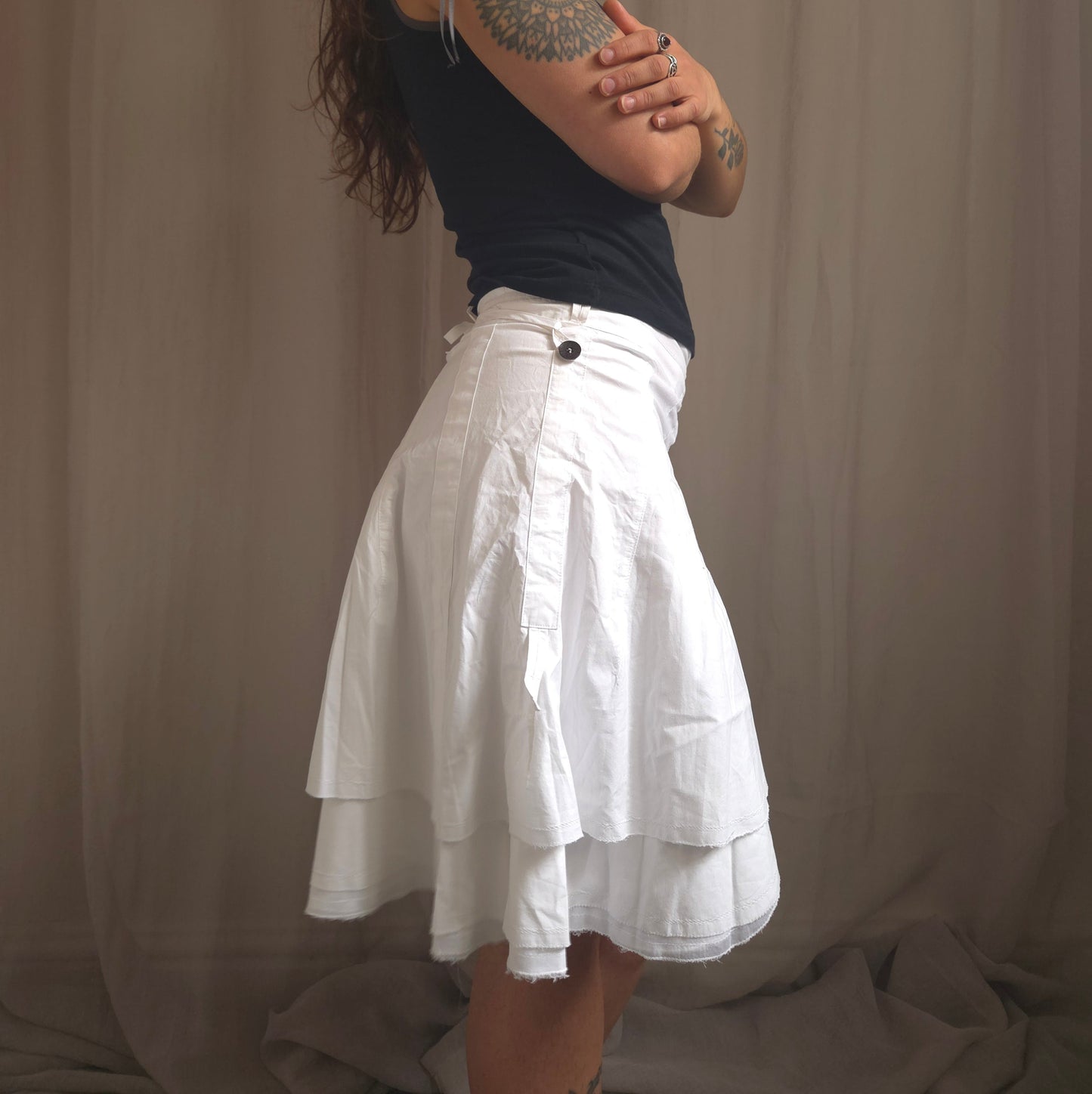 Vintage Hook Asymmetrical Skirt