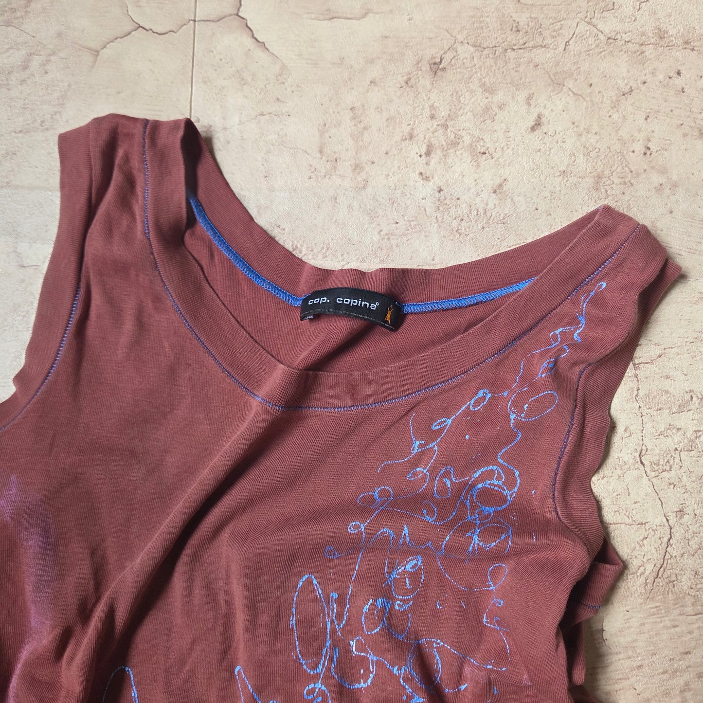 Cop copine graphic vest