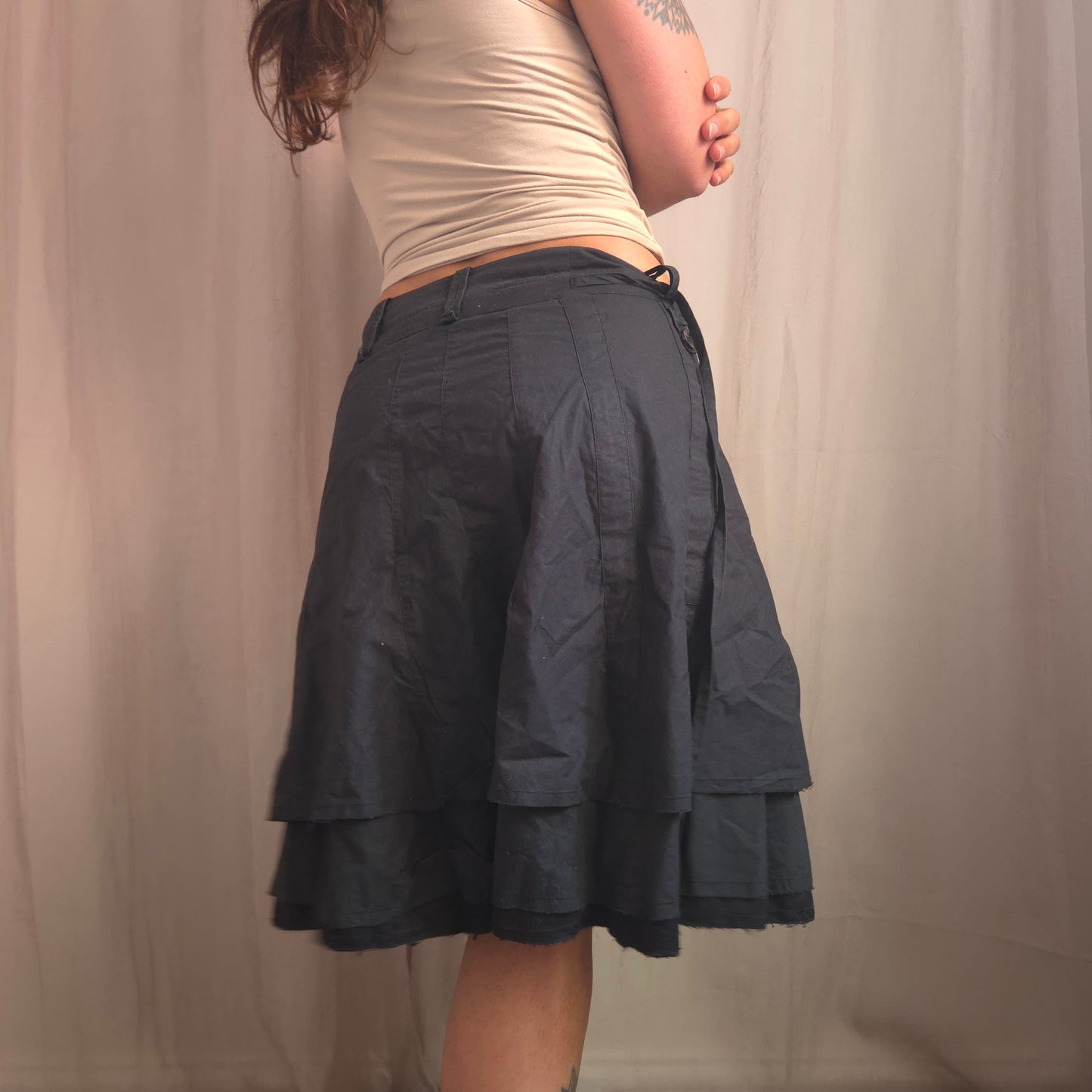 Vintage Hook Asymmetrical Skirt