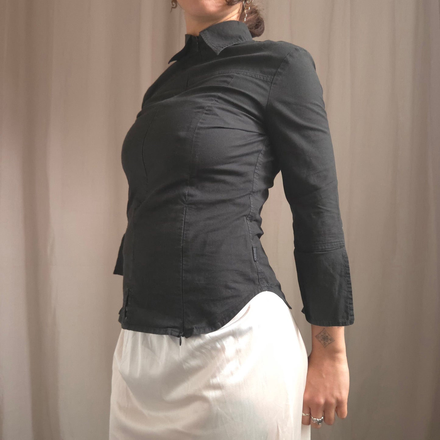 Calvin Klein Zip Up Shirt 