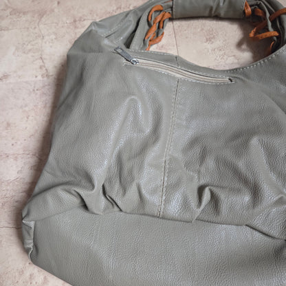 Vintage Lace Up hobo bag