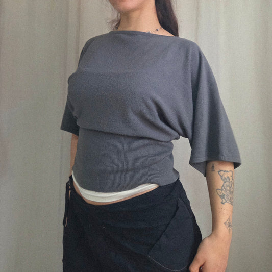 Vintage batwing Short Sleeve Top