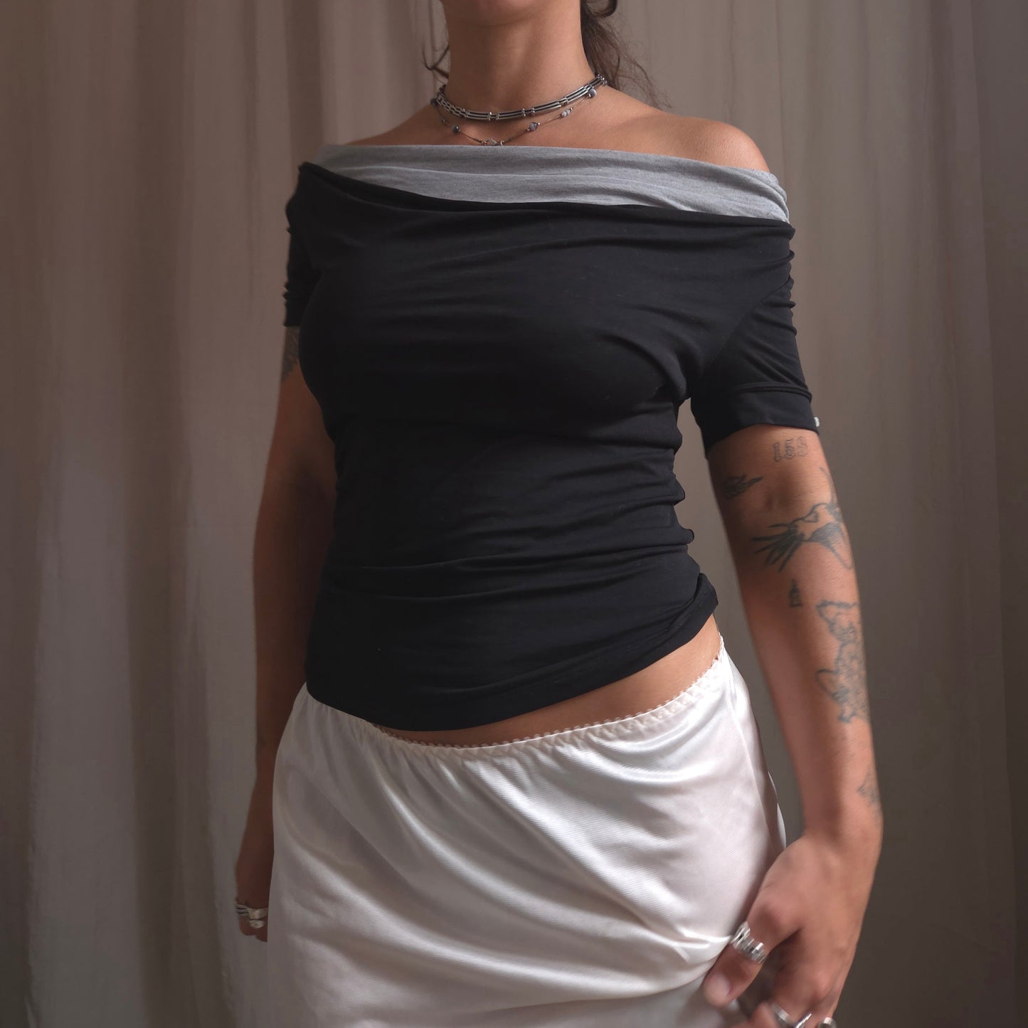 Cop Copine scoop neck Slouchy tshirt