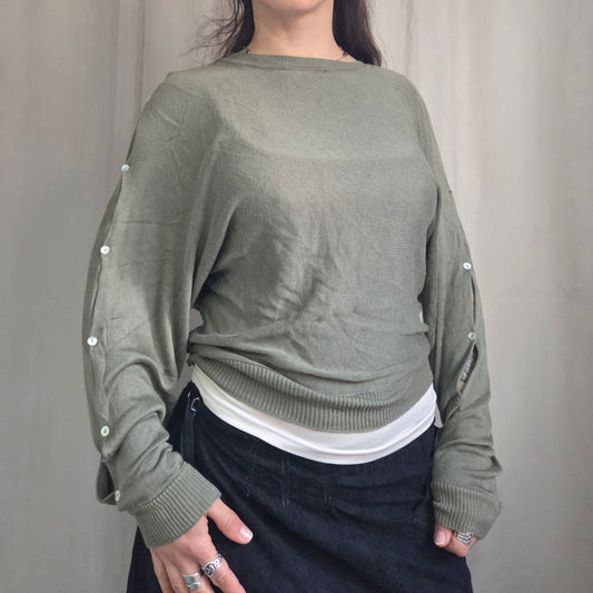 Cop copine Button Cut Sweater