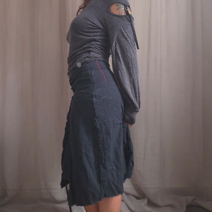 IKKS lace up skirt