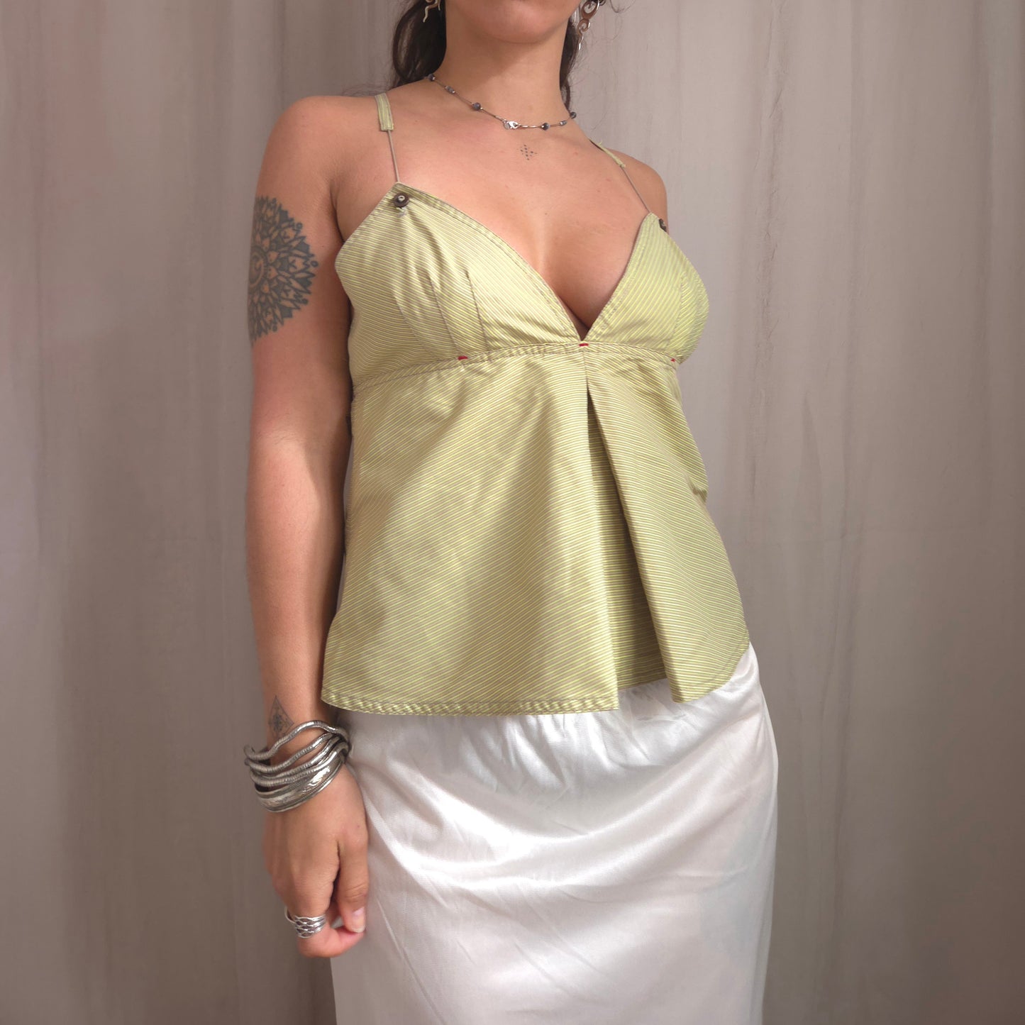 Cop Copine Striped Corset Top