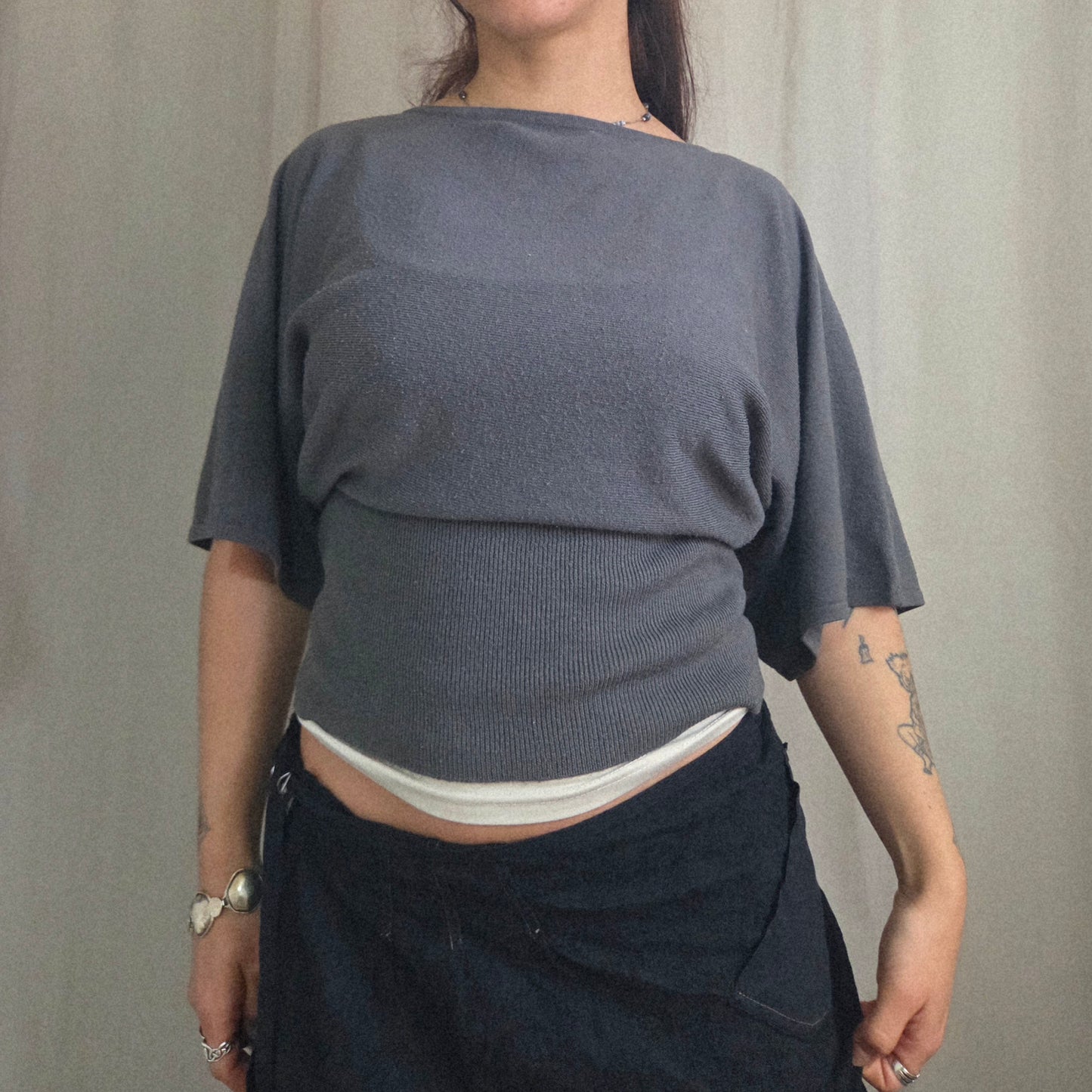Vintage batwing Short Sleeve Top
