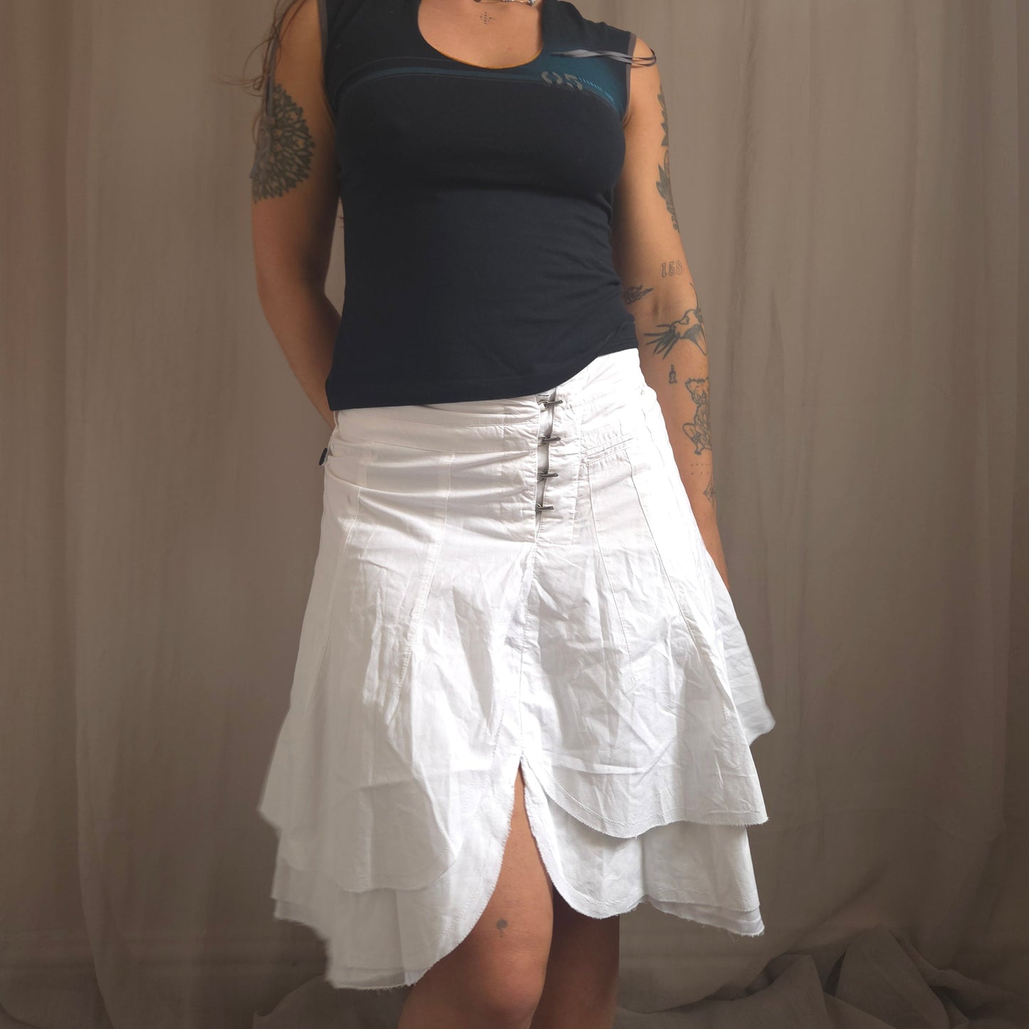 Vintage Hook Asymmetrical Skirt