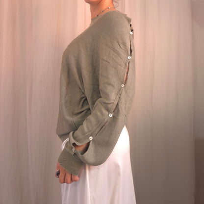 Cop Copine Button Sleeve Jumper