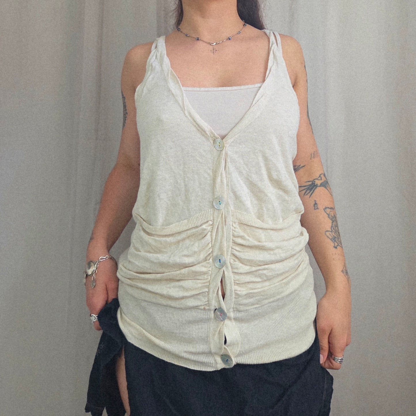 Vintage Button Vest