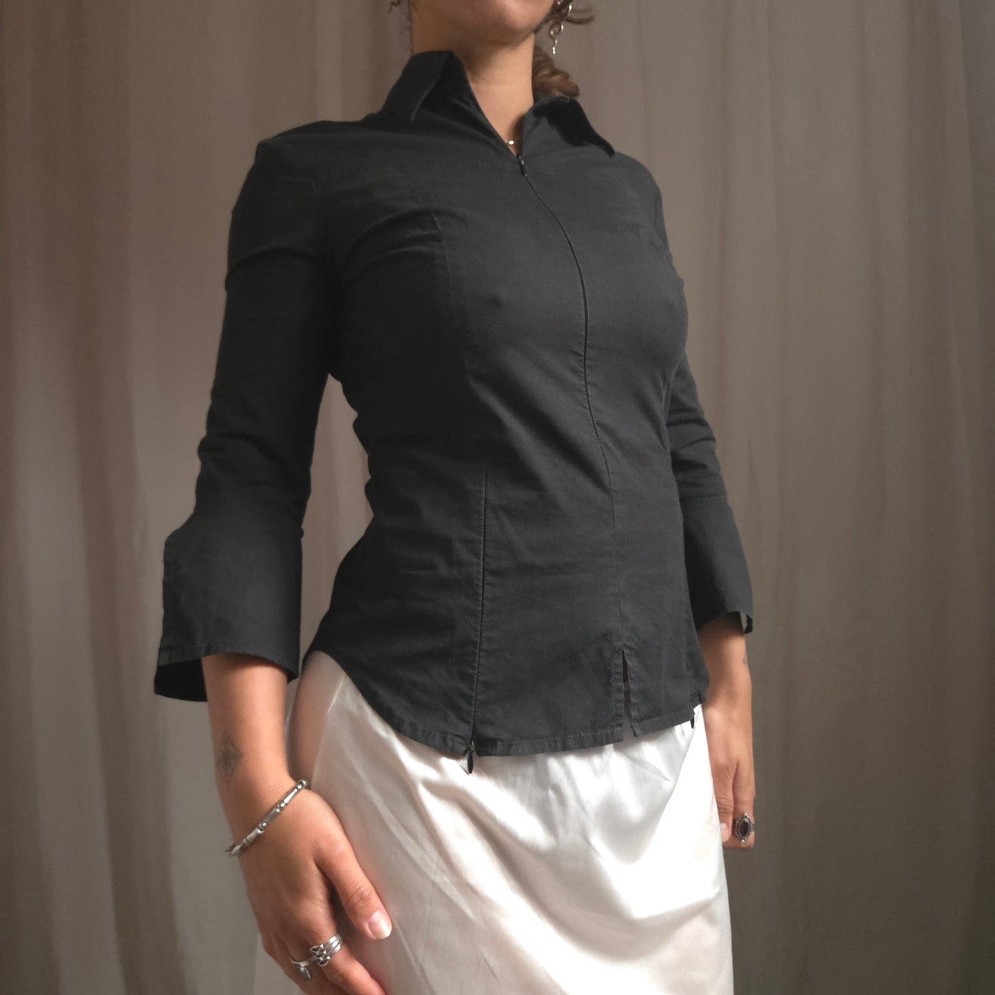 Calvin Klein Zip Up Shirt 