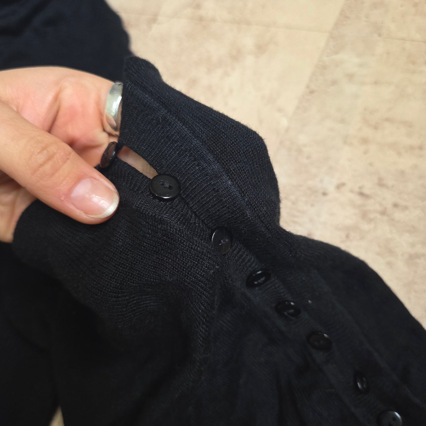 Vintage Batwing Button Jumper