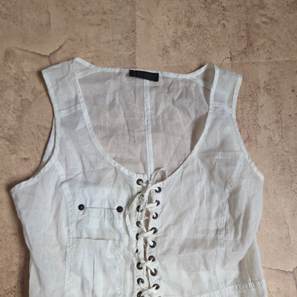 IKKS lace up top