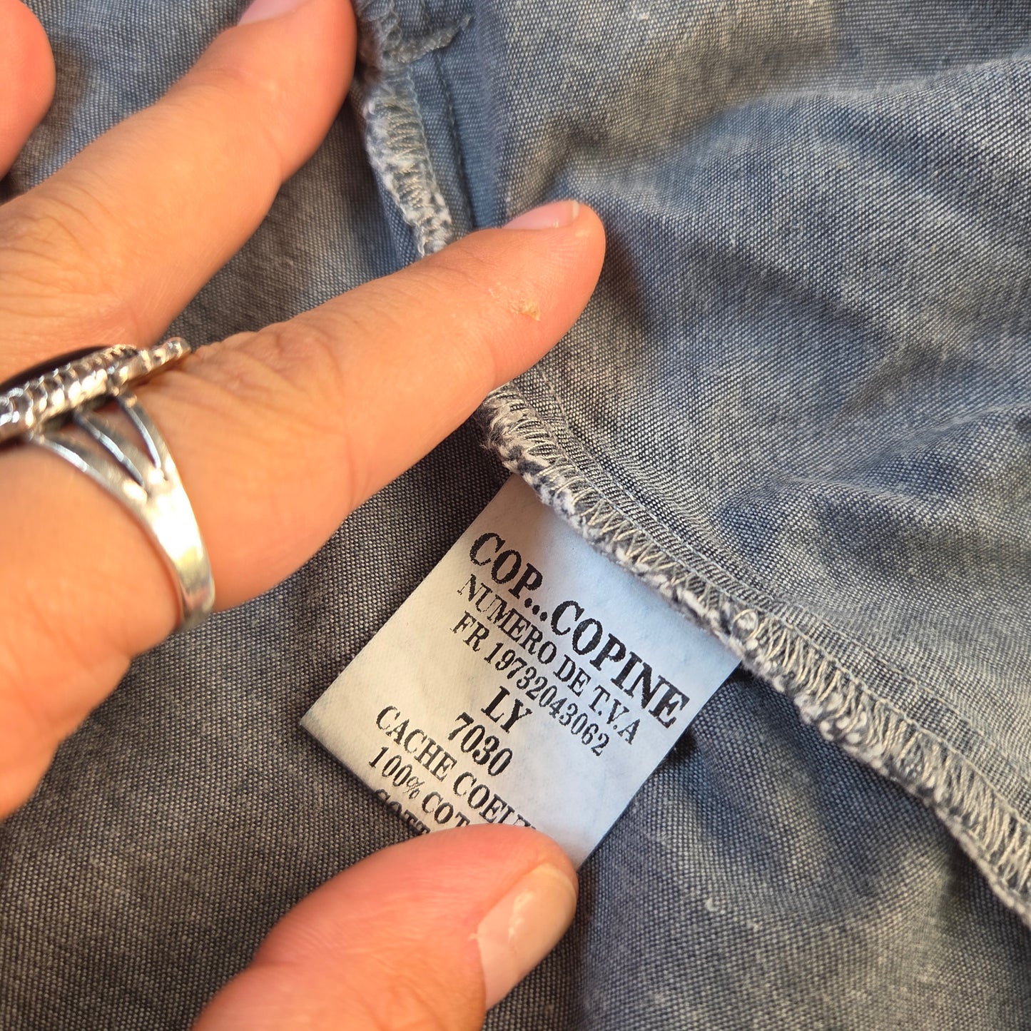 Cop Copine Denim Wrap Shirt