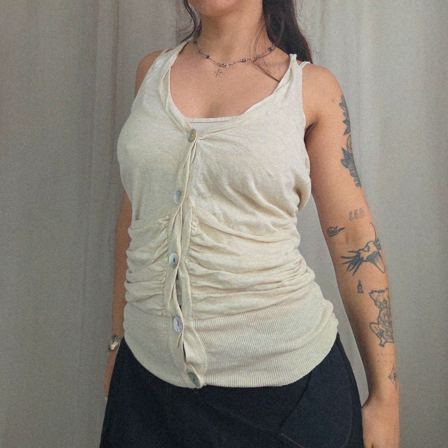 Vintage Button Vest