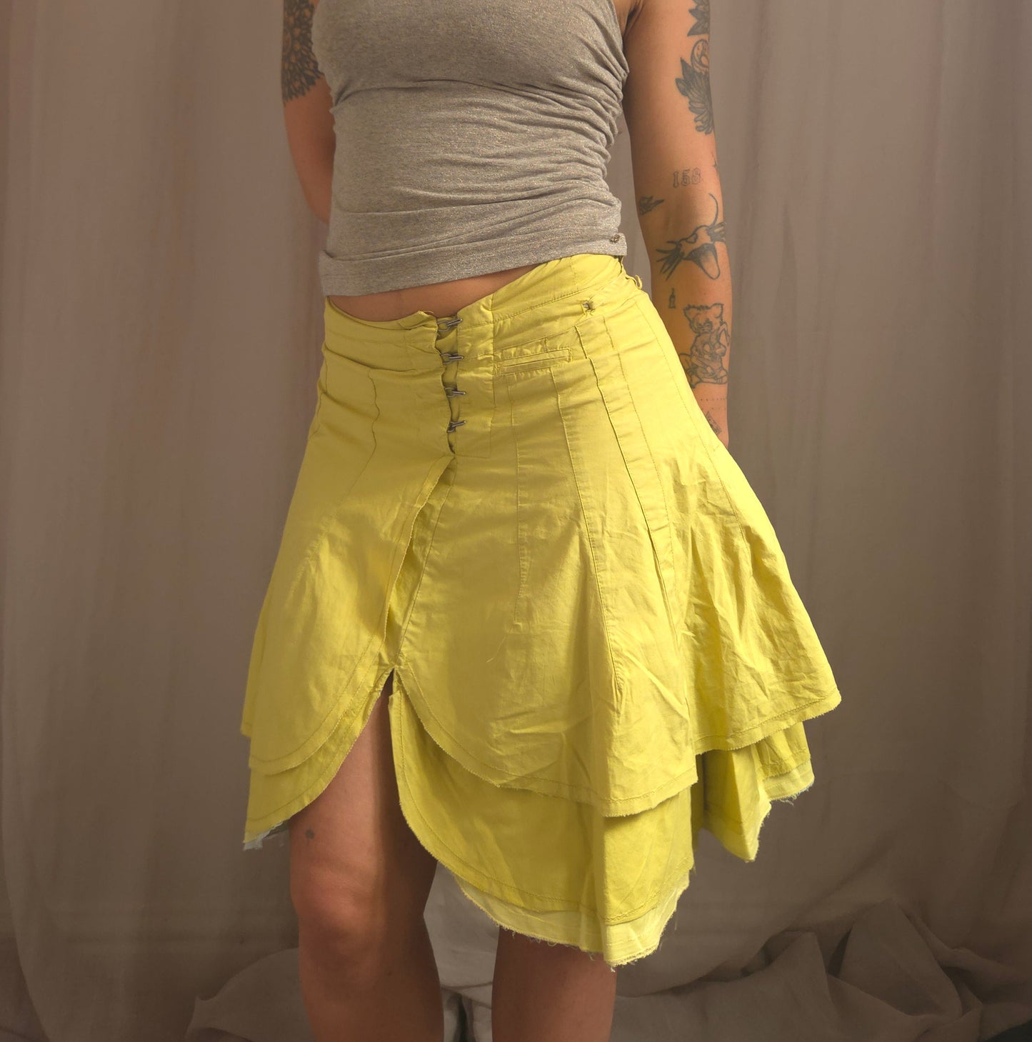 Vintage Hook Asymmetrical Skirt