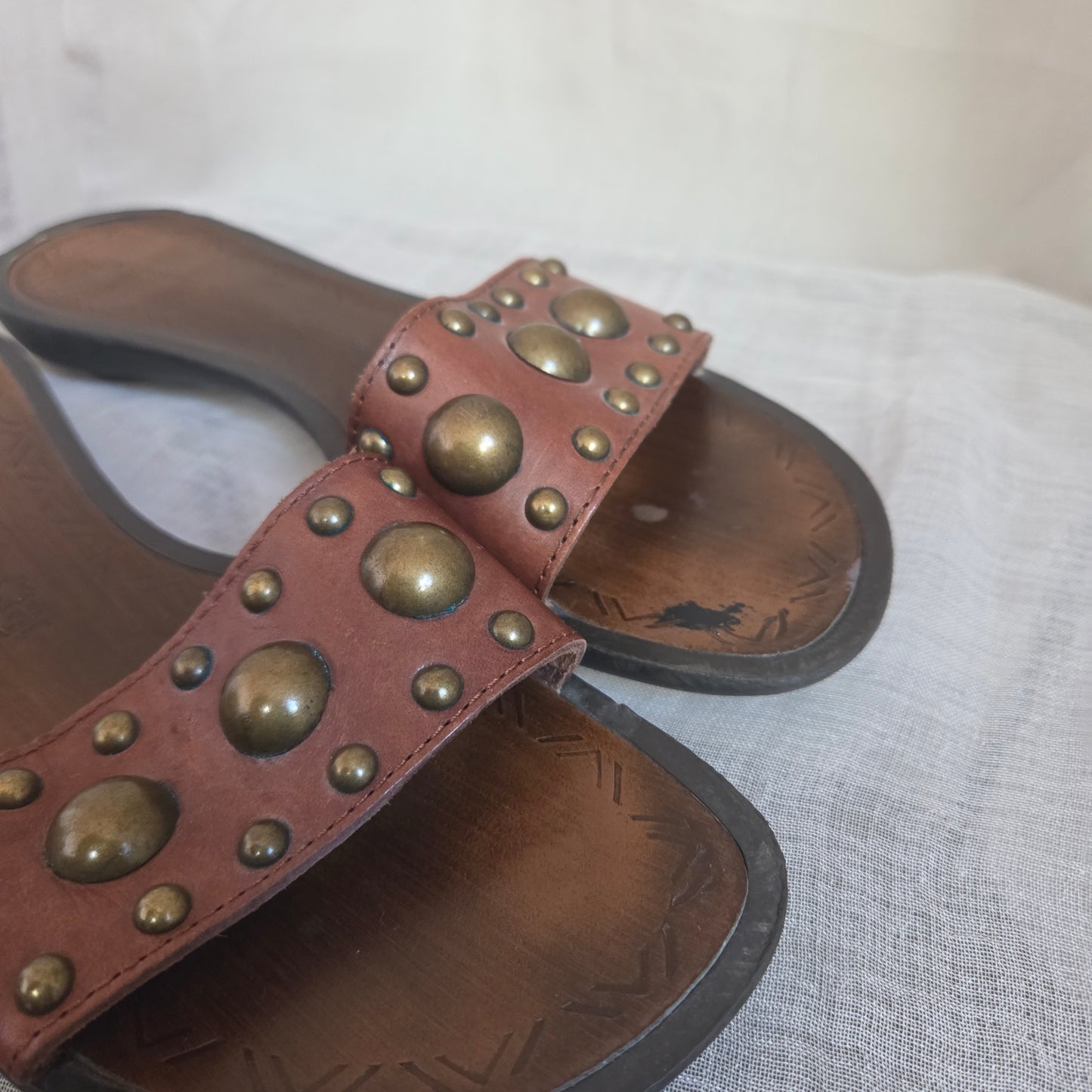 Leather Studs Sandals