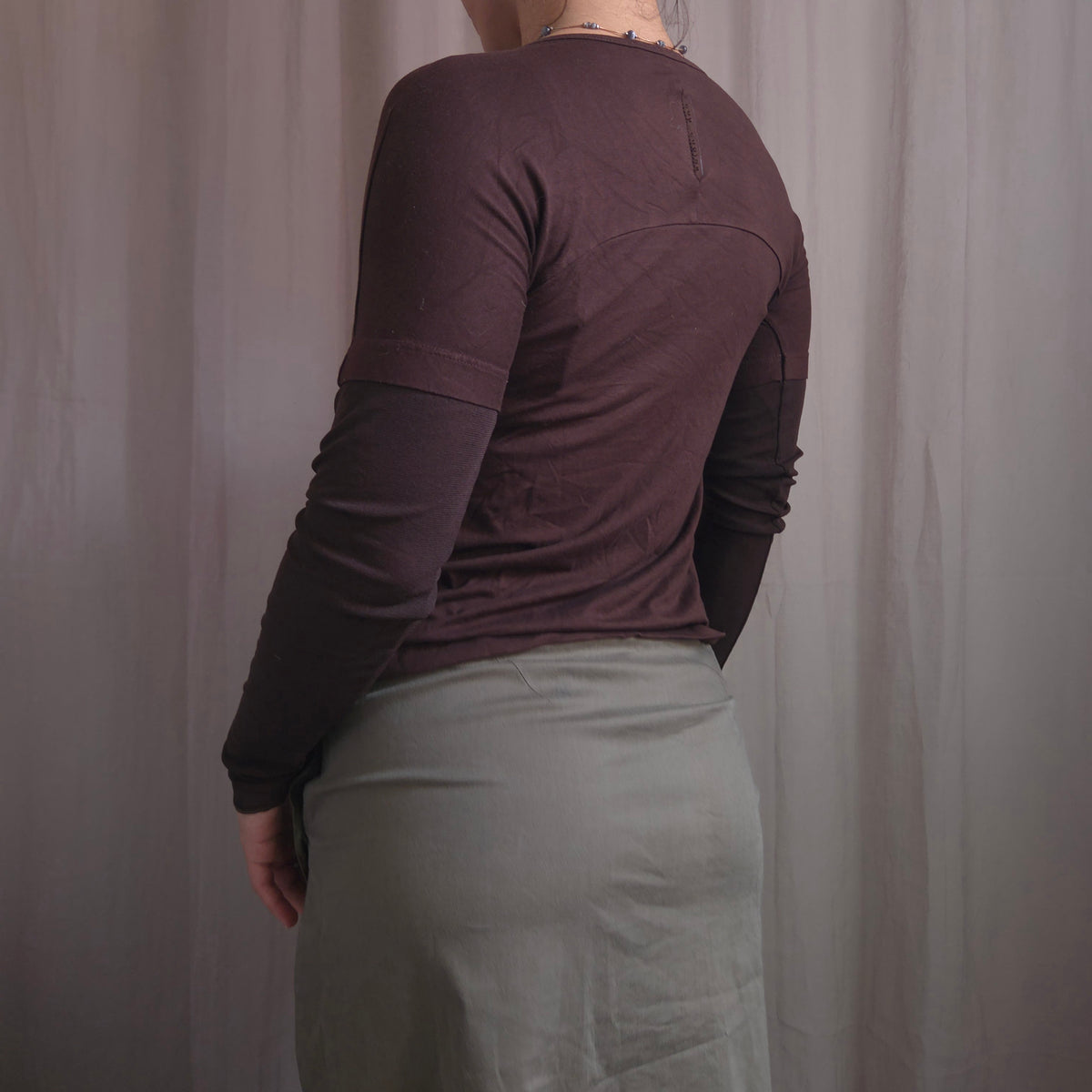 Cop Copine Mesh sleeve tops