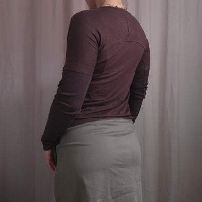 Cop Copine Mesh sleeve tops