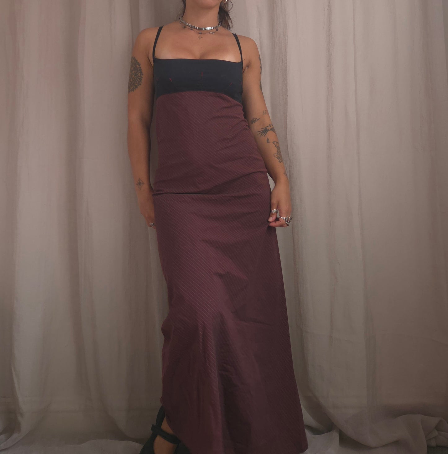 Cop Copine Stripe Maxi Dress