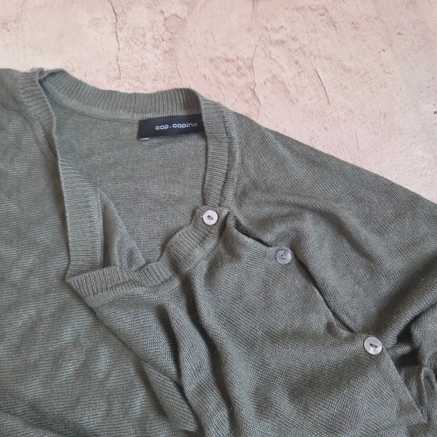 Cop Copine Button Sleeve Jumper