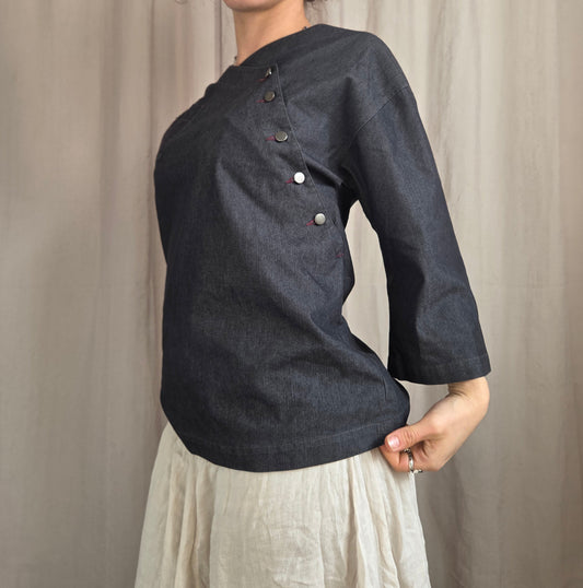 Cop copine Denim Button Blouse