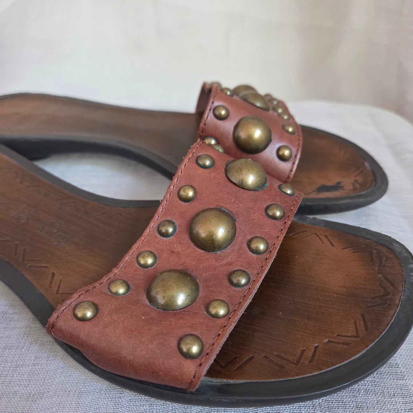 Leather Studs Sandals
