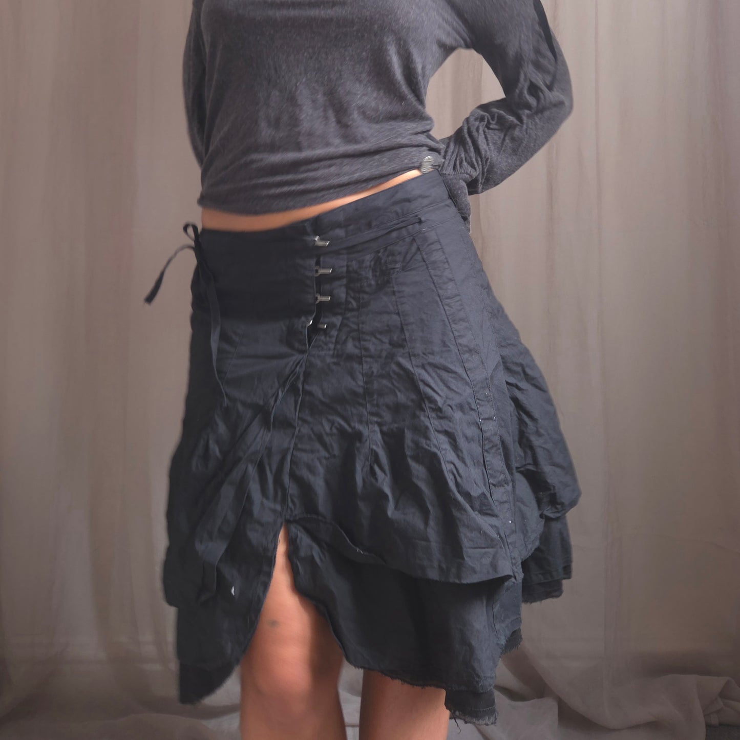 Vintage Hook Asymmetrical Skirt