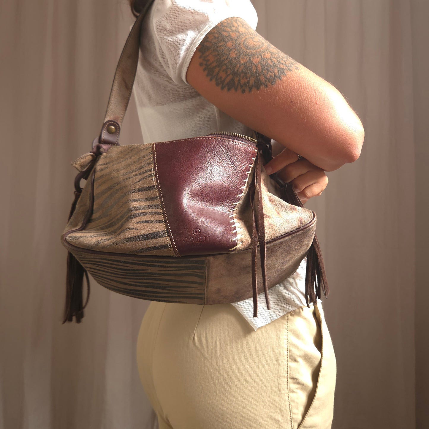 Animal print bag