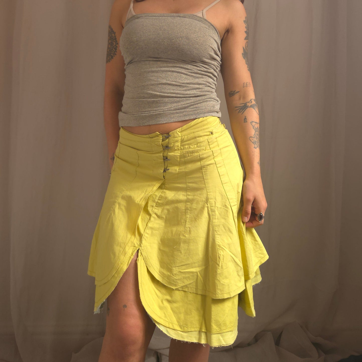 Vintage Hook Asymmetrical Skirt