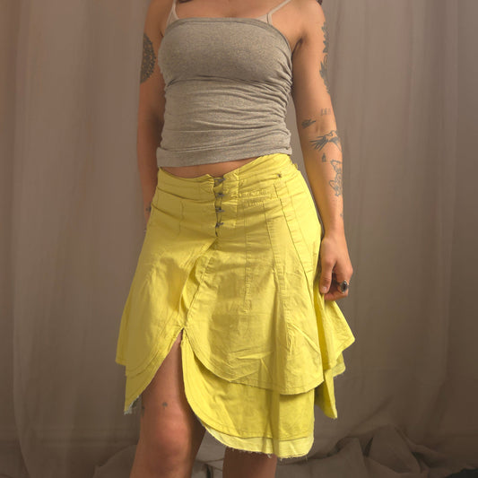 Vintage Hook Asymmetrical Skirt