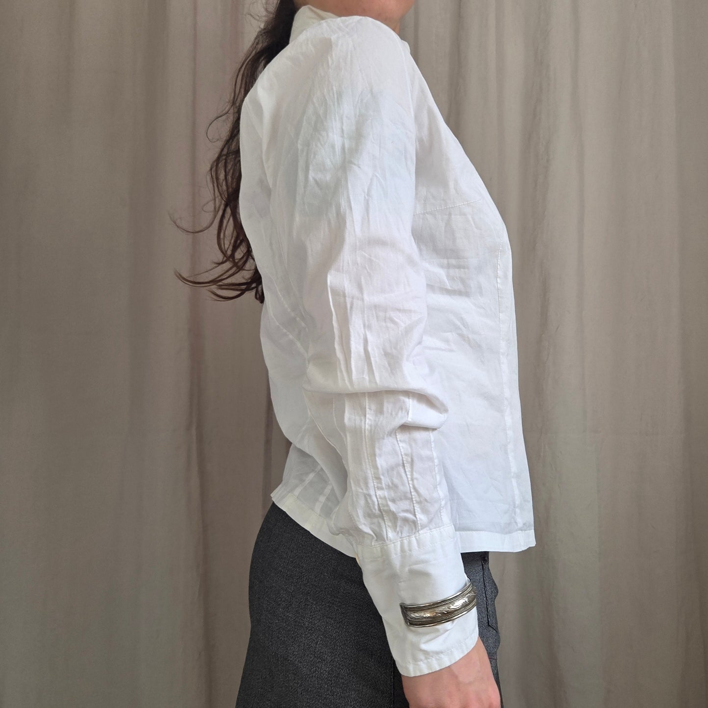 Button Up Asymmetrical Shirt