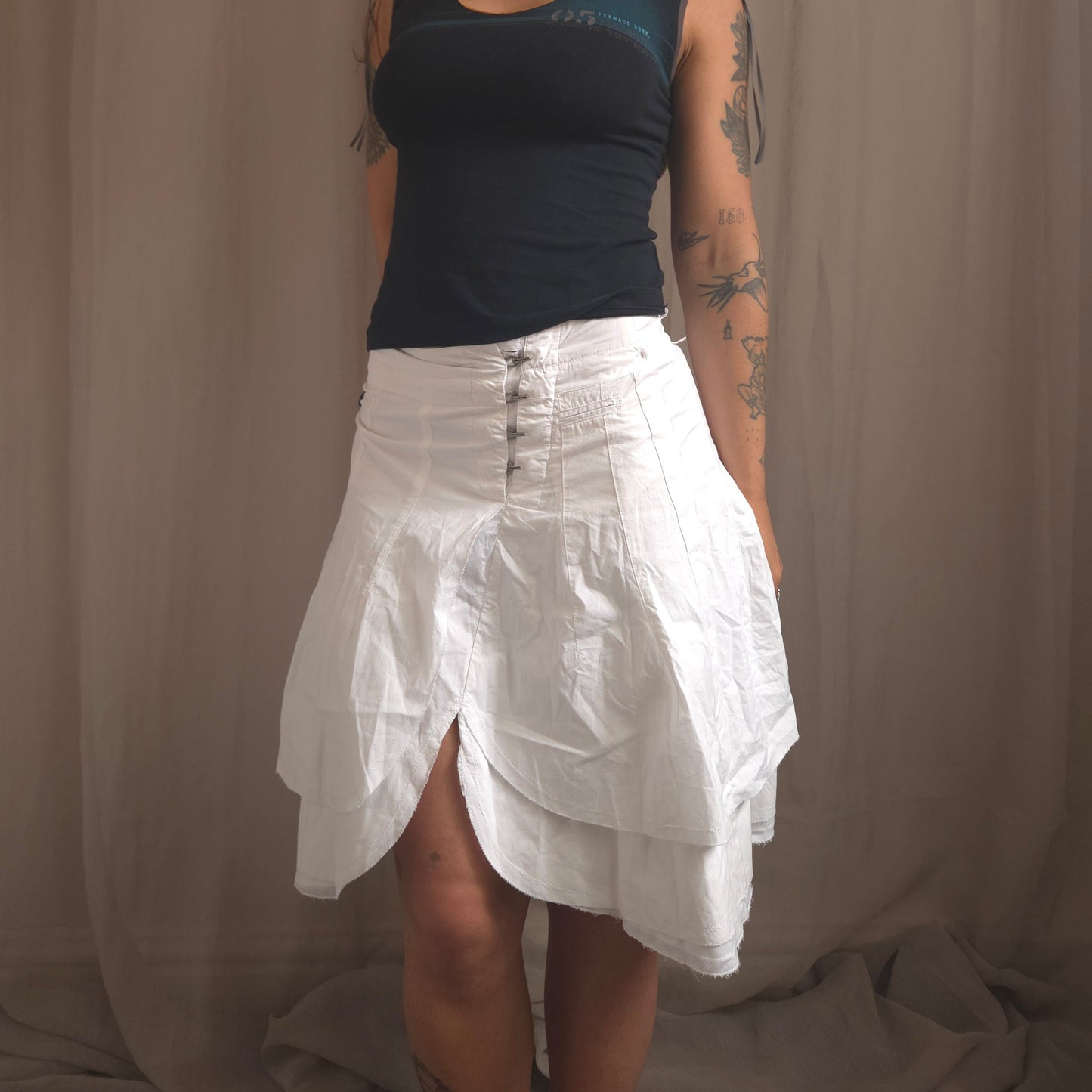 Vintage Hook Asymmetrical Skirt
