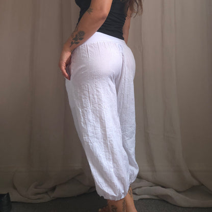 Harem cropped pants