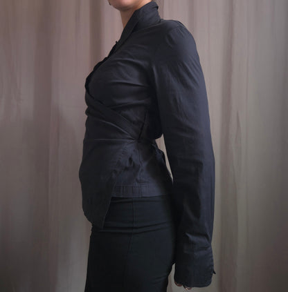 Cop copine wrap shirt