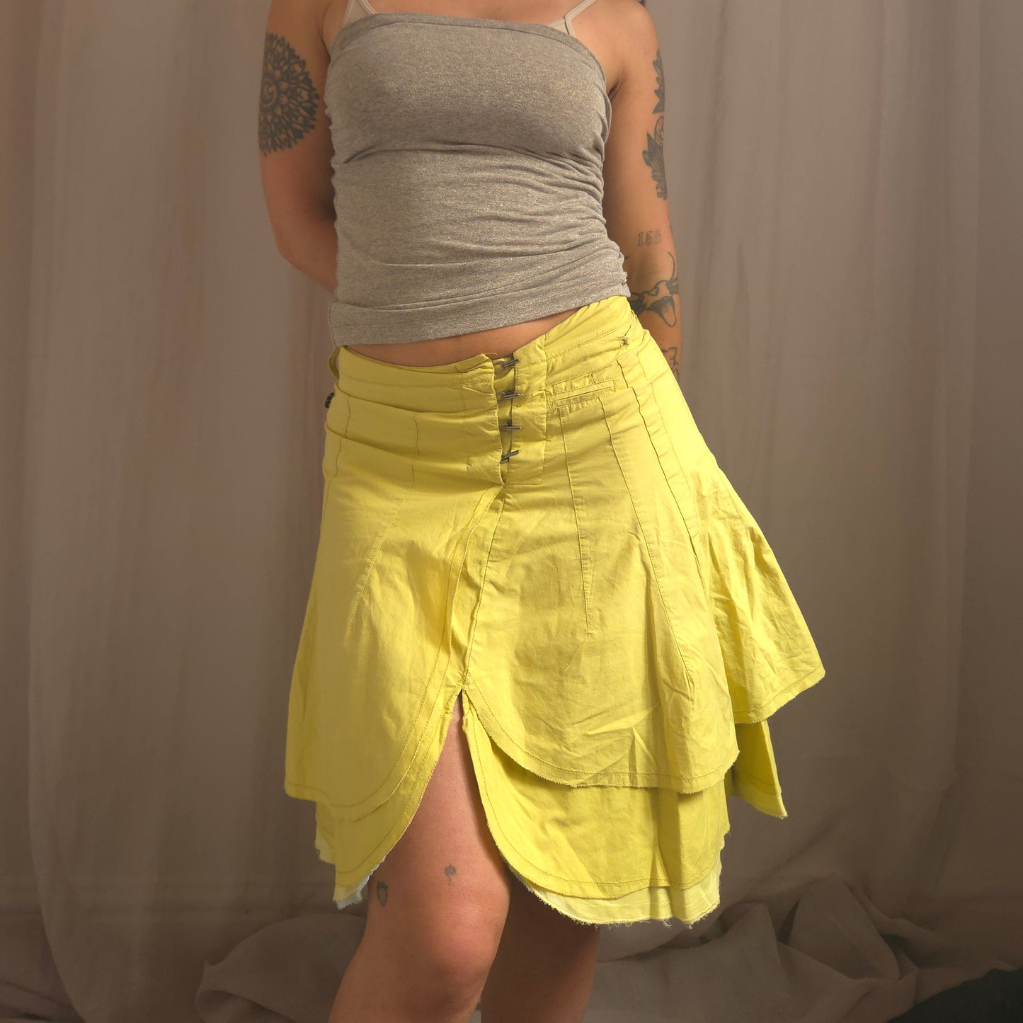 Vintage Hook Asymmetrical Skirt