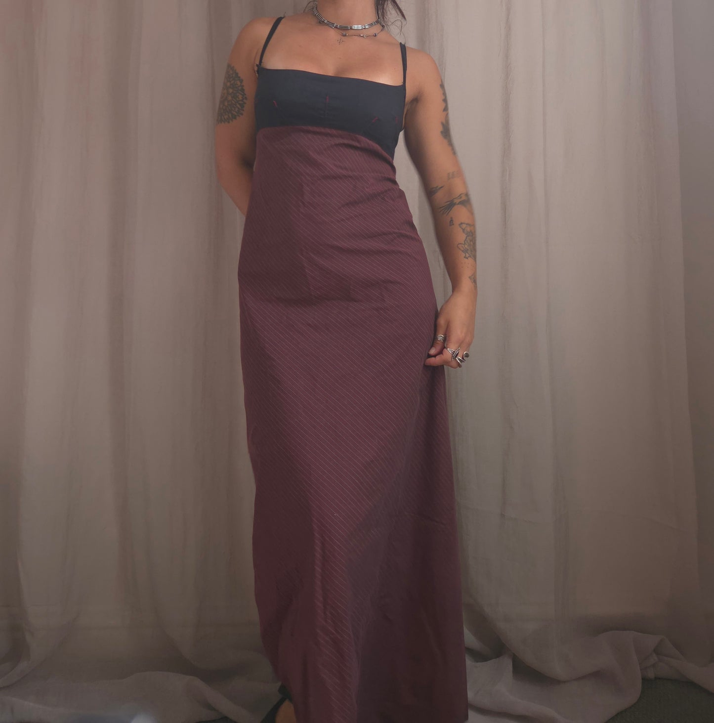 Cop Copine Stripe Maxi Dress