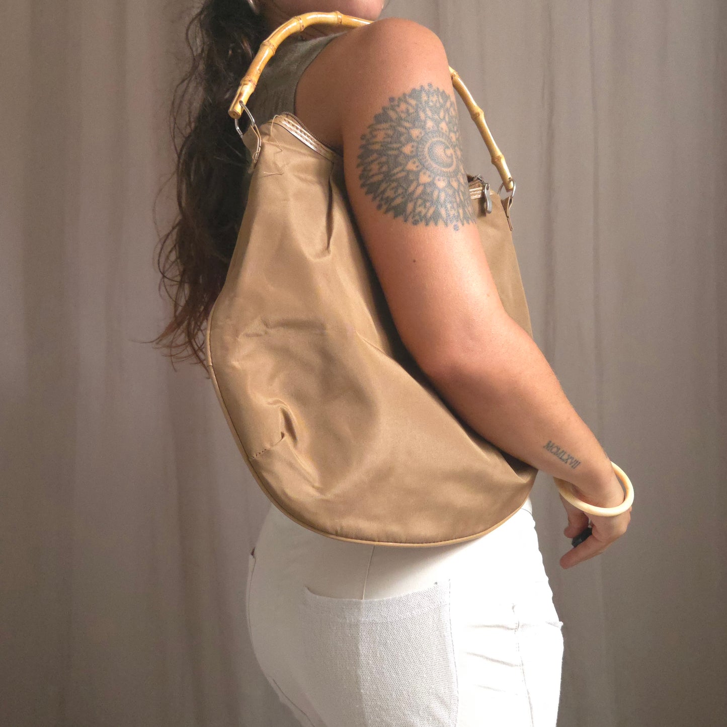 Wood Shoulder Bag