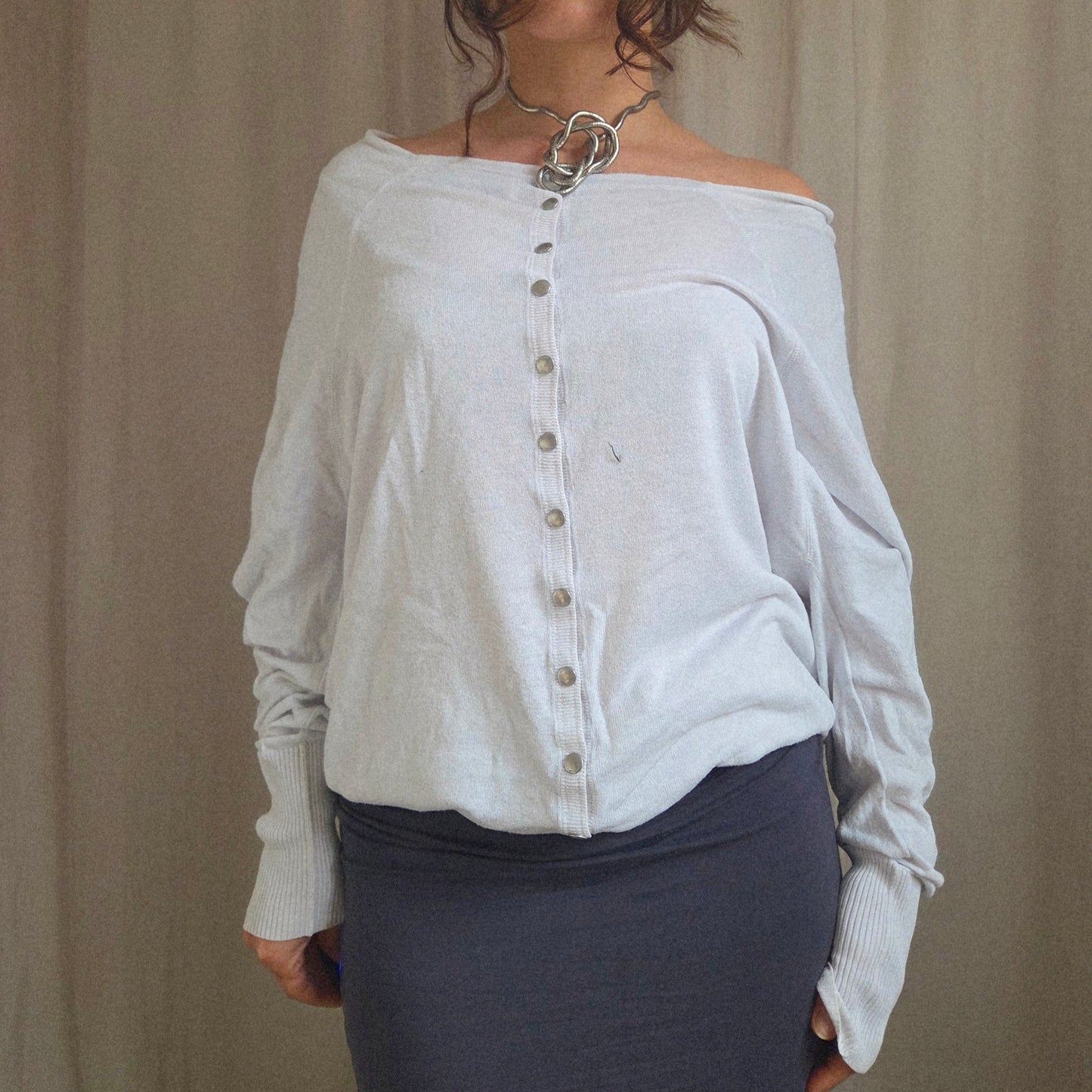 AllSaints Button Jumper
