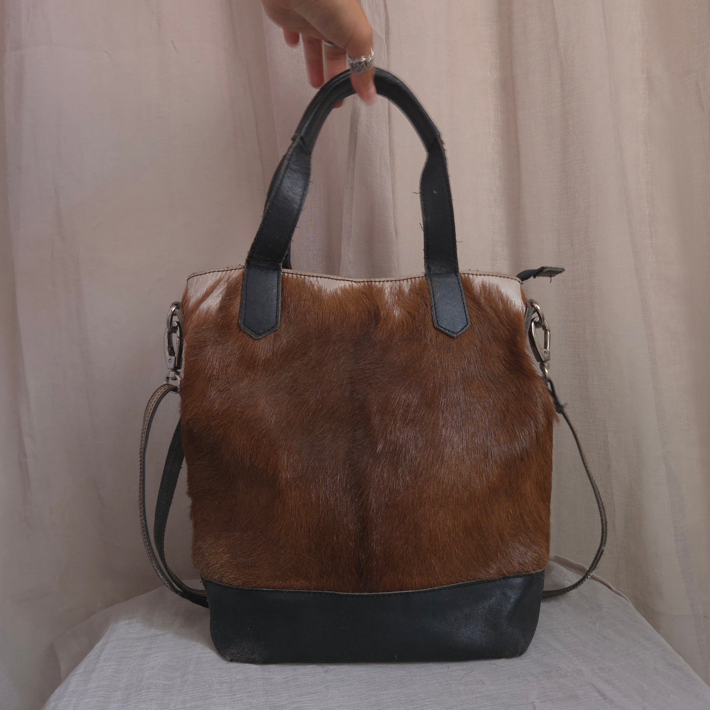 Cowhide/Pony hair Tote Bag