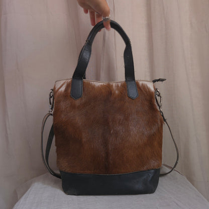 Cowhide/Pony hair Tote Bag